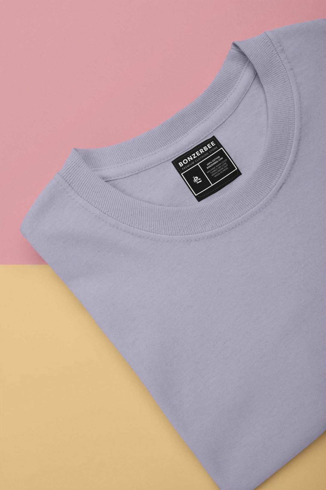 Lavender Color Half Sleeve T-shirt