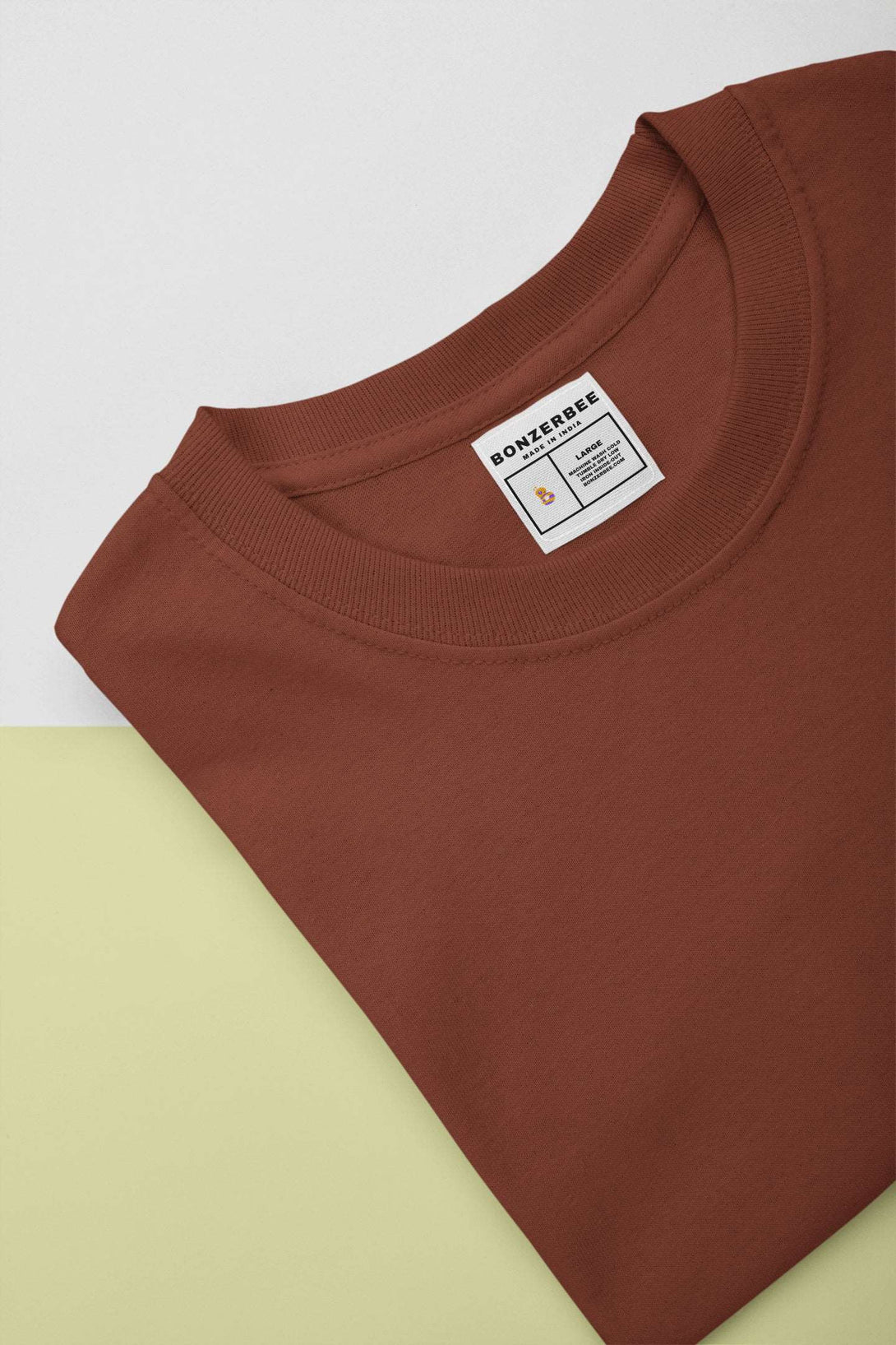 Brick Red Half Sleeve T-shirt