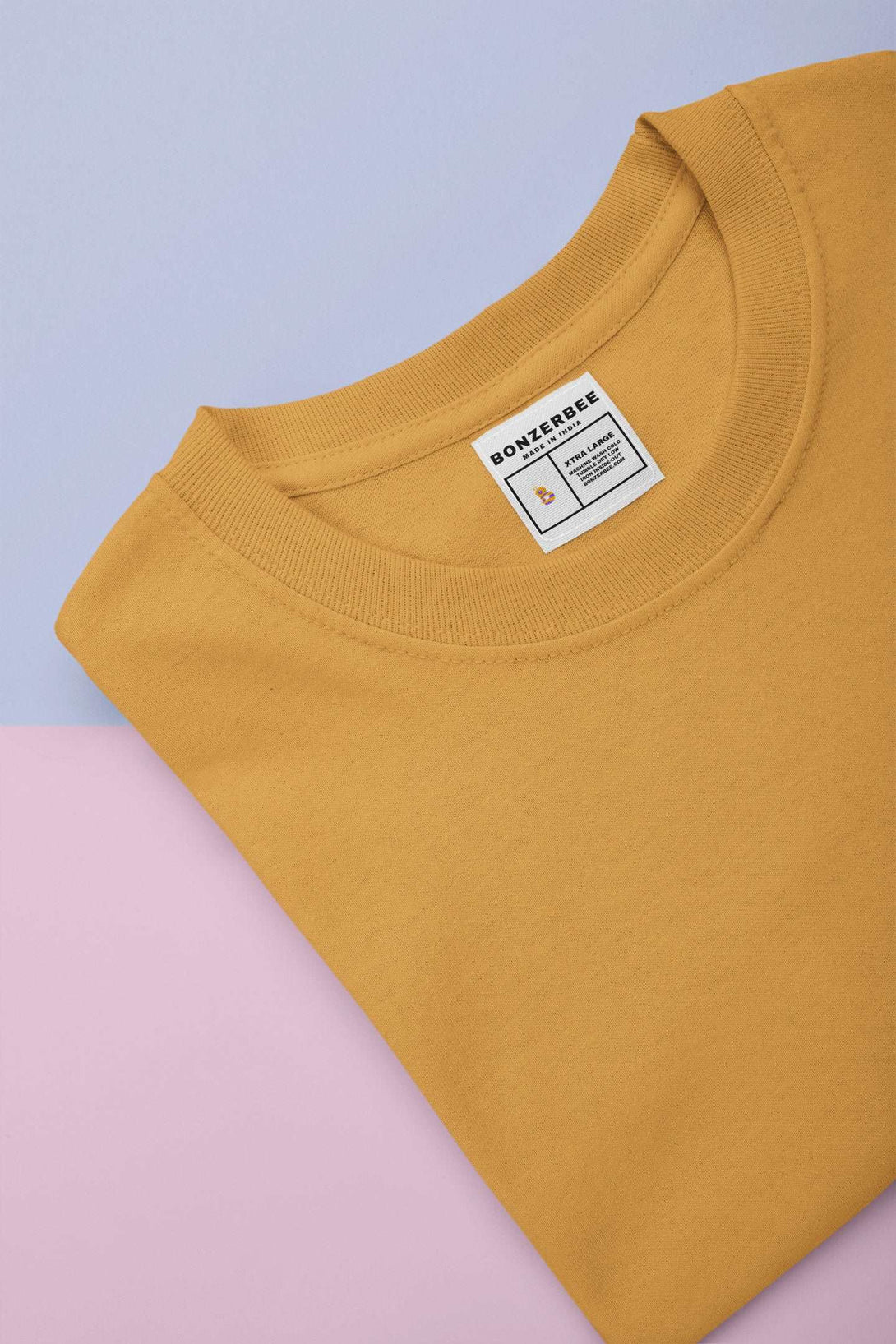 Golden Yellow Half Sleeve T-shirt