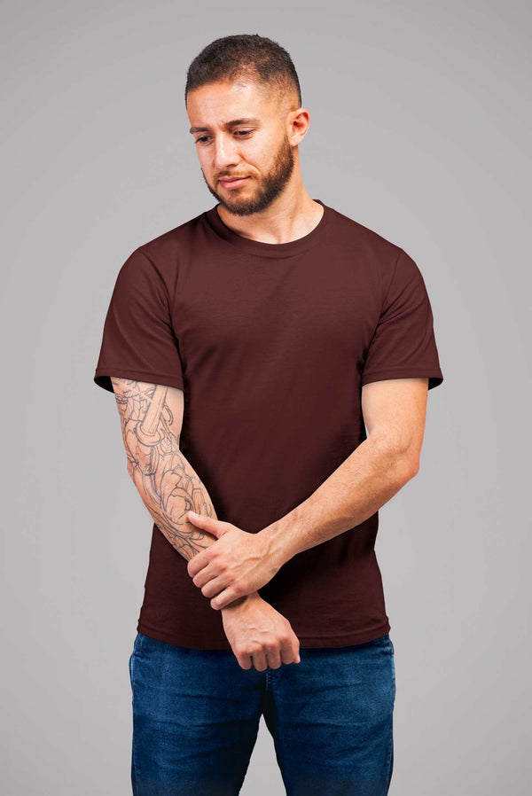 Maroon Half Sleeve T-shirt