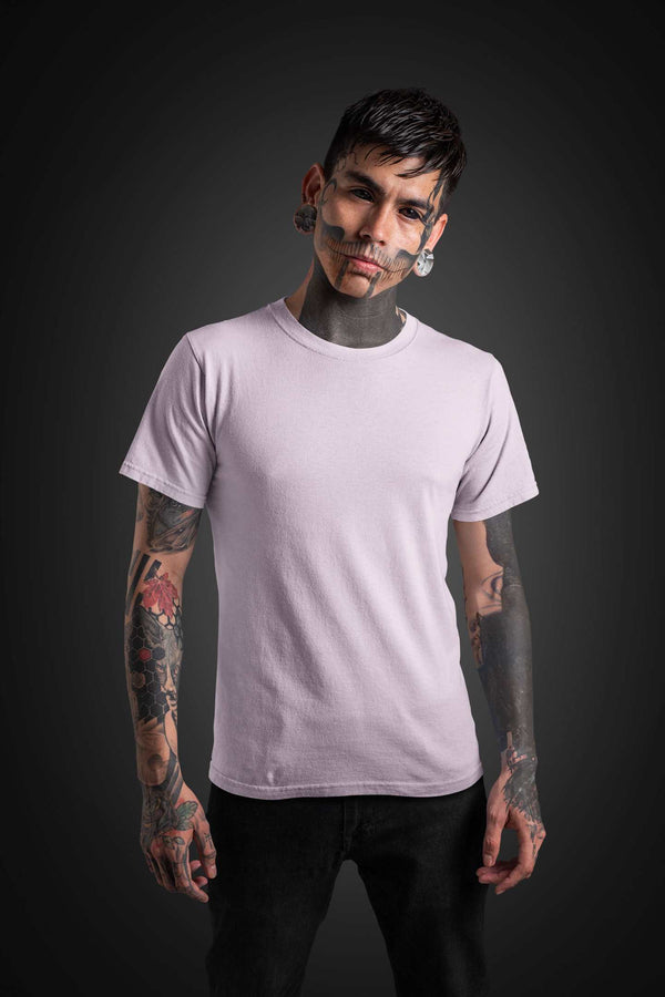 Light Pink  Half Sleeve T-shirt