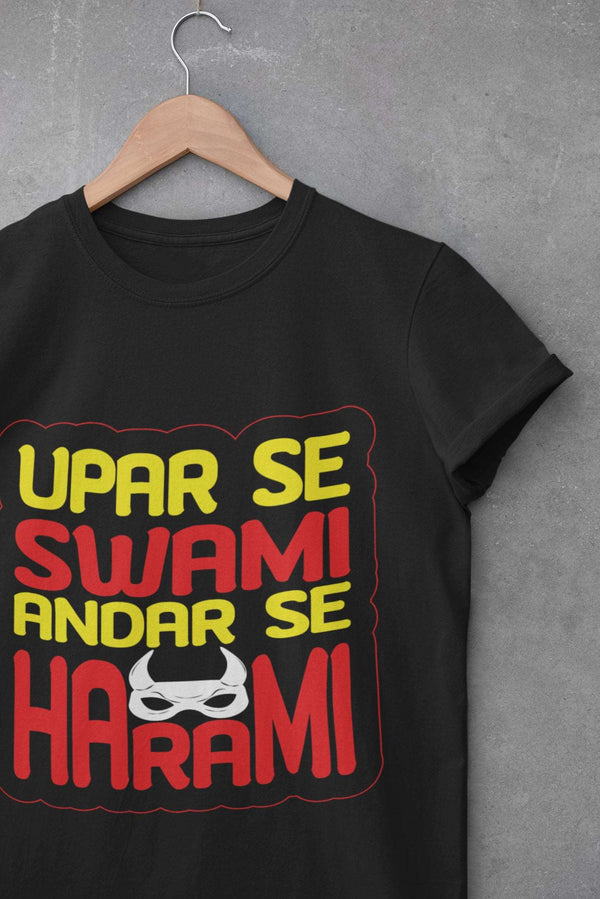 Andar Se Harami Black Unisex Fit T-shirt