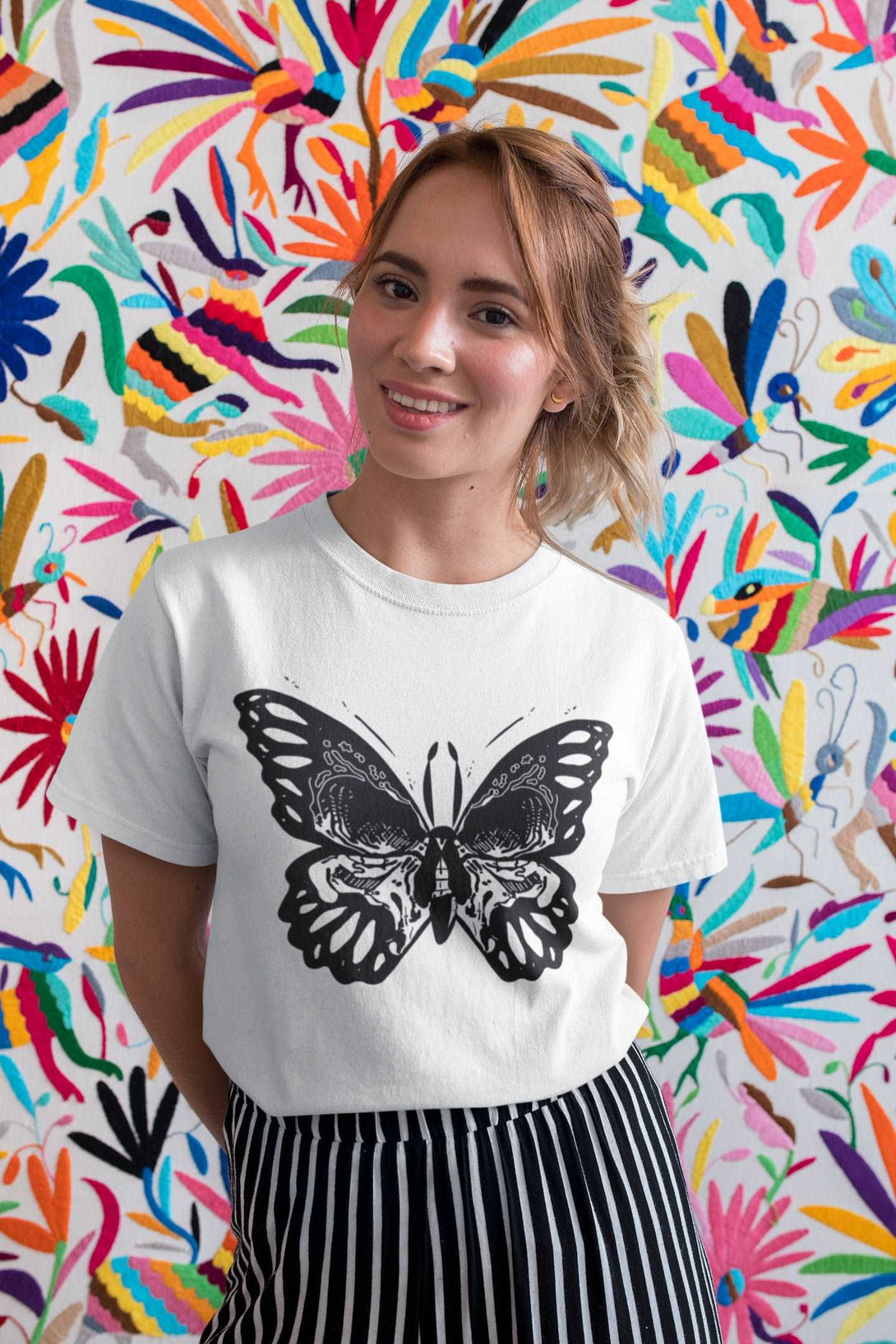 Butterfly Half Sleeve Women T-shirt